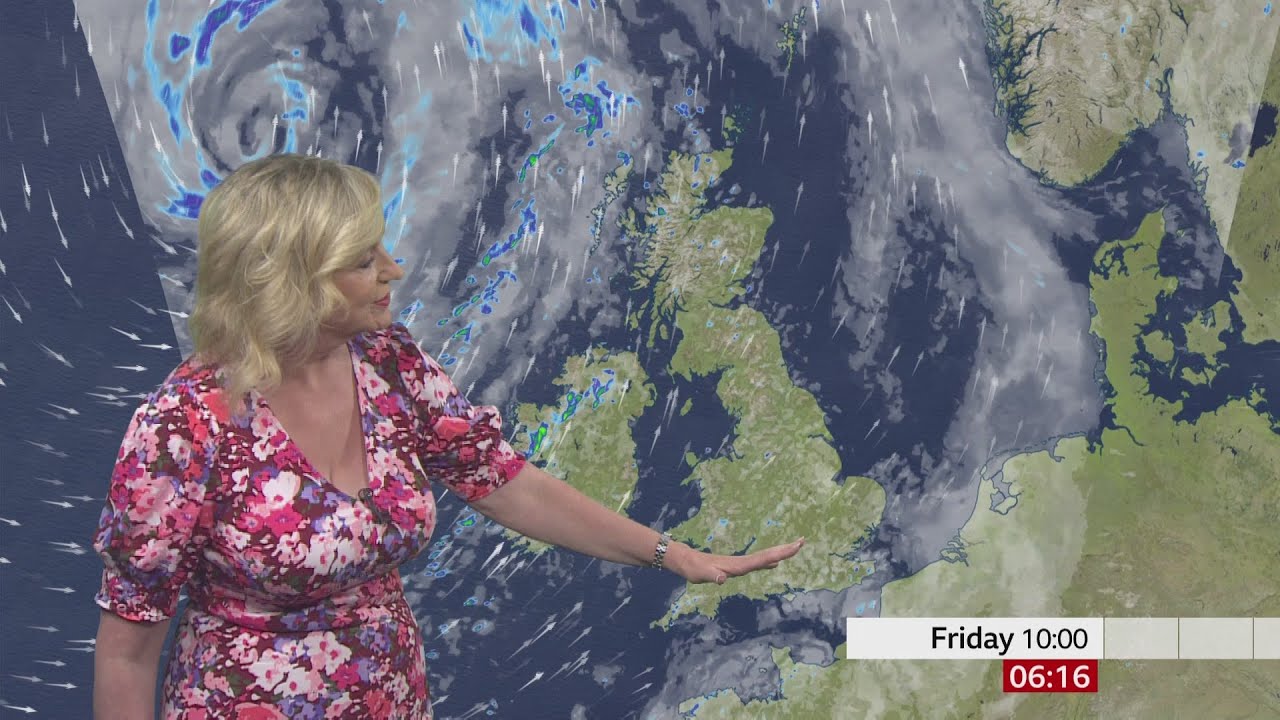 Carol Kirkwood - BBC Breakfast Weather 09/06/2022 - HD