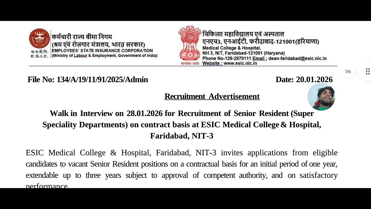 Faridabad Hospital Walk in interview Job Recruitment 2026