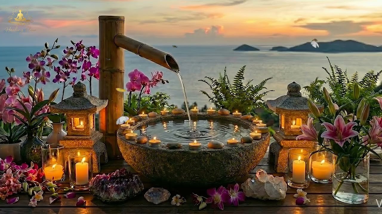 Ocean Sunset Piano for Deep Relaxation & Sleep #relaxmusic #pianomusic #Meditation #spamusic