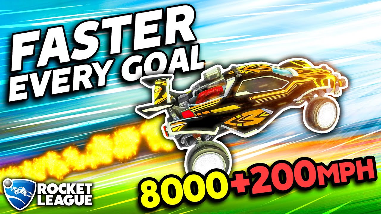 ROCKET LEAGUE, BUT THE CARS GET FASTER EVERY GOAL
