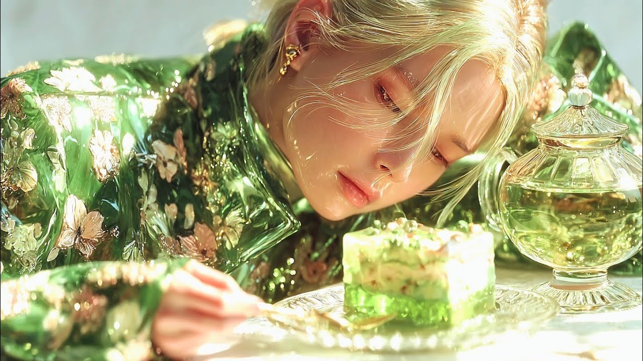 【ASMR】12人のガラス人間がスイーツを食べる🍰💖幻想的な王子様ver👑 #aiart #aivideo #aiasmr
