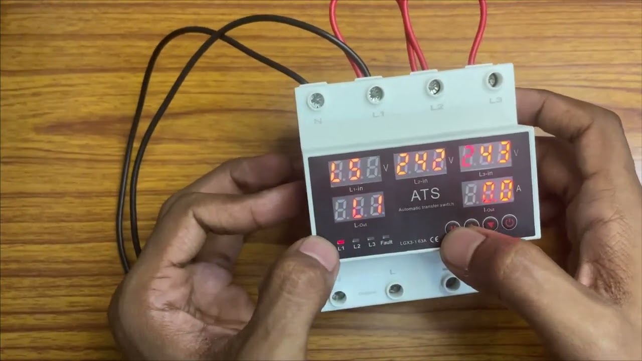 Ultimate Home Voltage Protector with Automatic ChangeoveR |Over & Under ,Overcurrent Protection