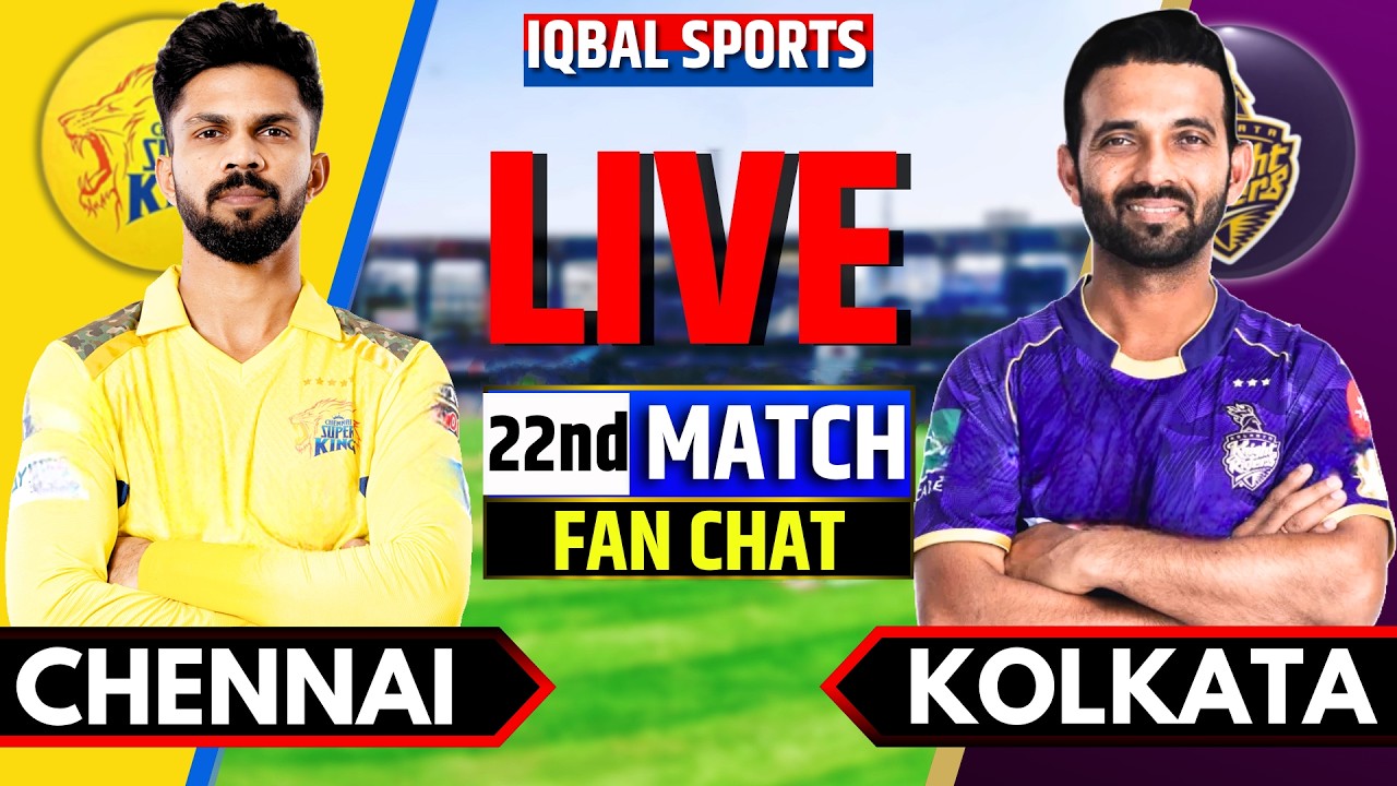 🔴Chennai vs Kolkata Live Match, IPL 2026 Fan Chat | CSK vs KKR Live | Live Cricket Match Today