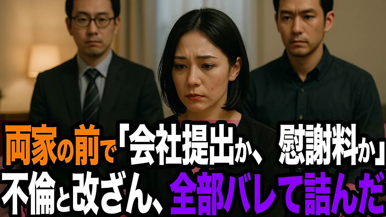 【シタ妻】同僚と社内不倫…有貯金を流用・契約書も改ざん→夫がタブレットで証拠再生→家族の前で離婚届サイン→「会社提出か慰謝料か」間男も土下座、私は職も信用も失った【修羅場朗読】
