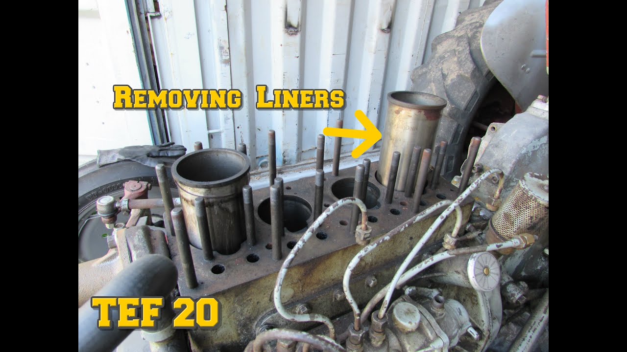 Removing TEF 20 Engine Liners - Farm Vlog .1