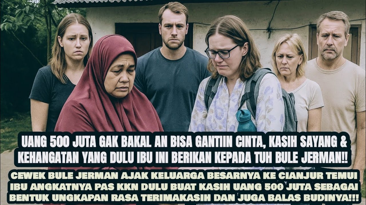 BULE CANTIK JERMAN & KELUARGANYA TEMUI IBU ANGKATNYA PAS KKN DULU DI CIANJUR! #cerita #kisah #bule