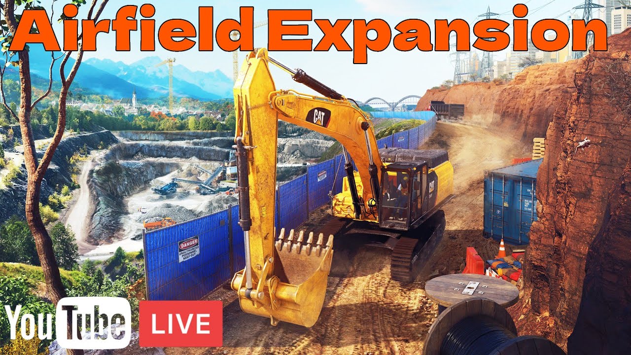 CONSTRUCTION SIMULATOR 2022 #22 - NUOVO DLC AIRFIELD EXPANSION @PoderakGames  - GAMEPLAY ITA LIVE