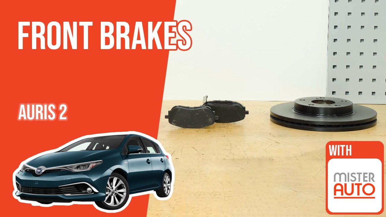 How to replace the front brake rotors and pads Auris mk2 🚗