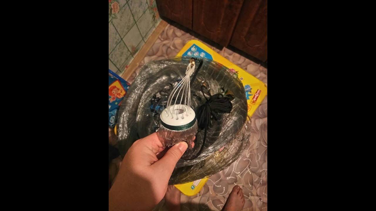 Установка строп на кастинговую сеть