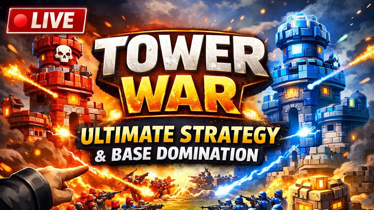 🔴 LIVE Tower War | Ultimate Strategy & Base Domination