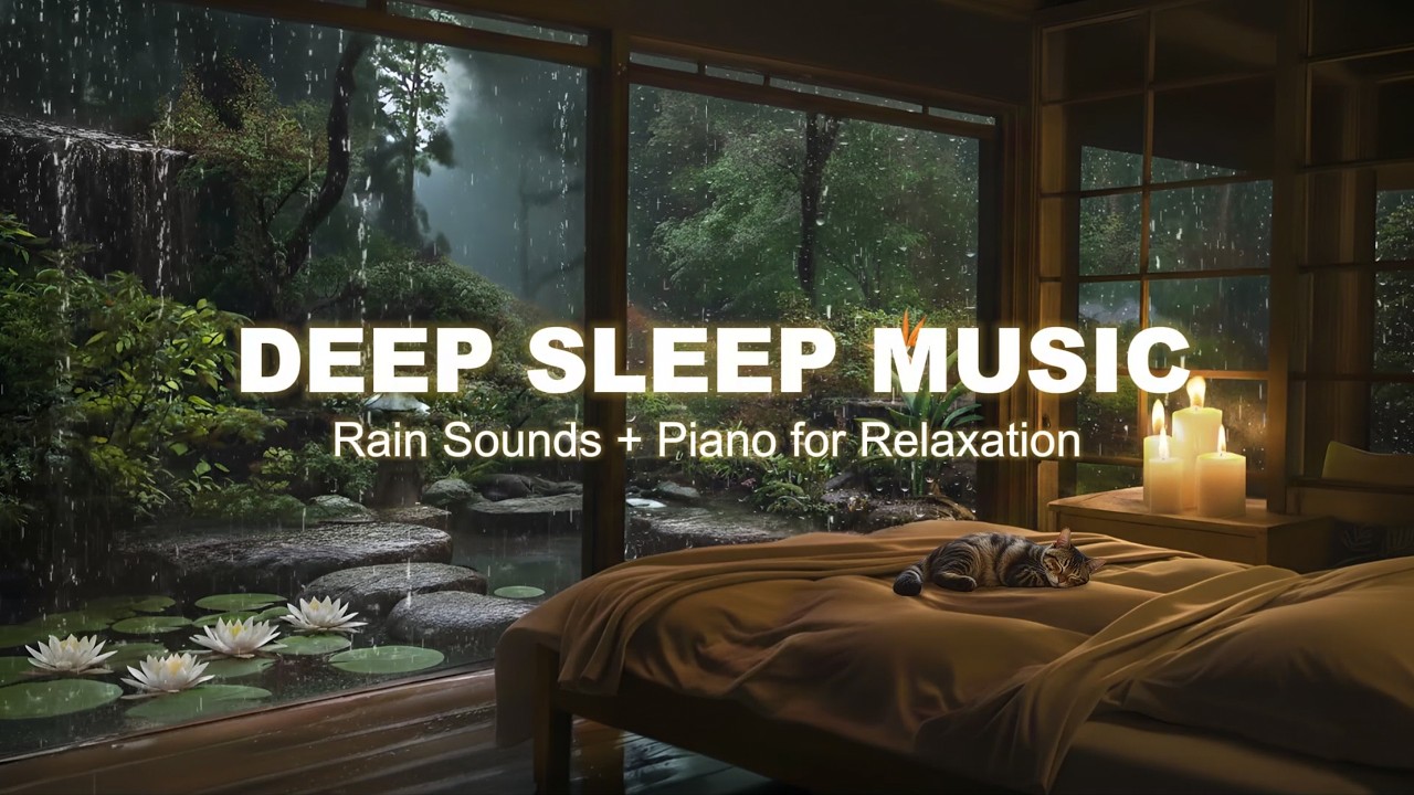 Deep Sleep Instantly In 10 Minutes – Rain Sounds & Calm Piano for Insomnia Relief