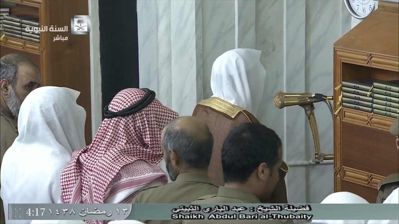 صلاة الفجر للشيخ عبدالباري الثبيتي اليوم الخميس 13 رمضان 1438- المسجد النبوي - أوائل سورة غافر