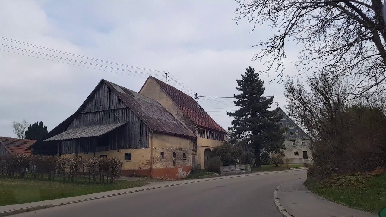 Car drive in Germany rural road - Alfdorf to Durlangen | Auto f&auml;hrt in Landstra&szlig;e