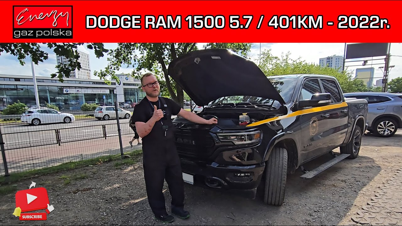 MONTAŻ LPG DODGE RAM 1500 5.7 401KM 2022R NA GAZ BRC W ENERGY GAZ POLSKA