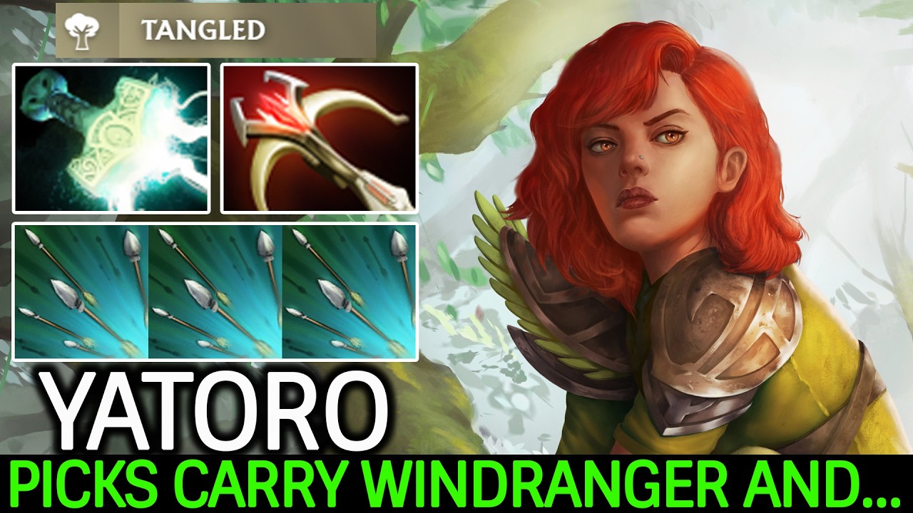 YATORO Picks Carry Windranger And&hellip; ONE ULT = Kill Dota 2