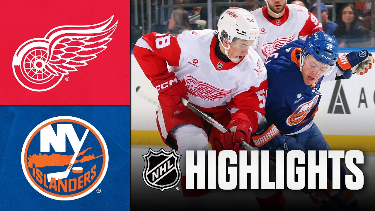 NHL Highlights | Red Wings vs. Islanders | October 23, 2025