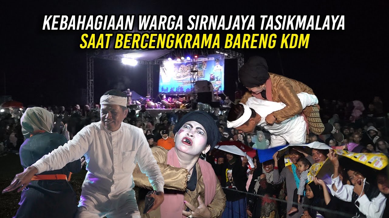 KEBAHAGIAAN WARGA SIRNAJAYA TASIKMALAYA SAAT BERCENGKRAMA BARENG KDM