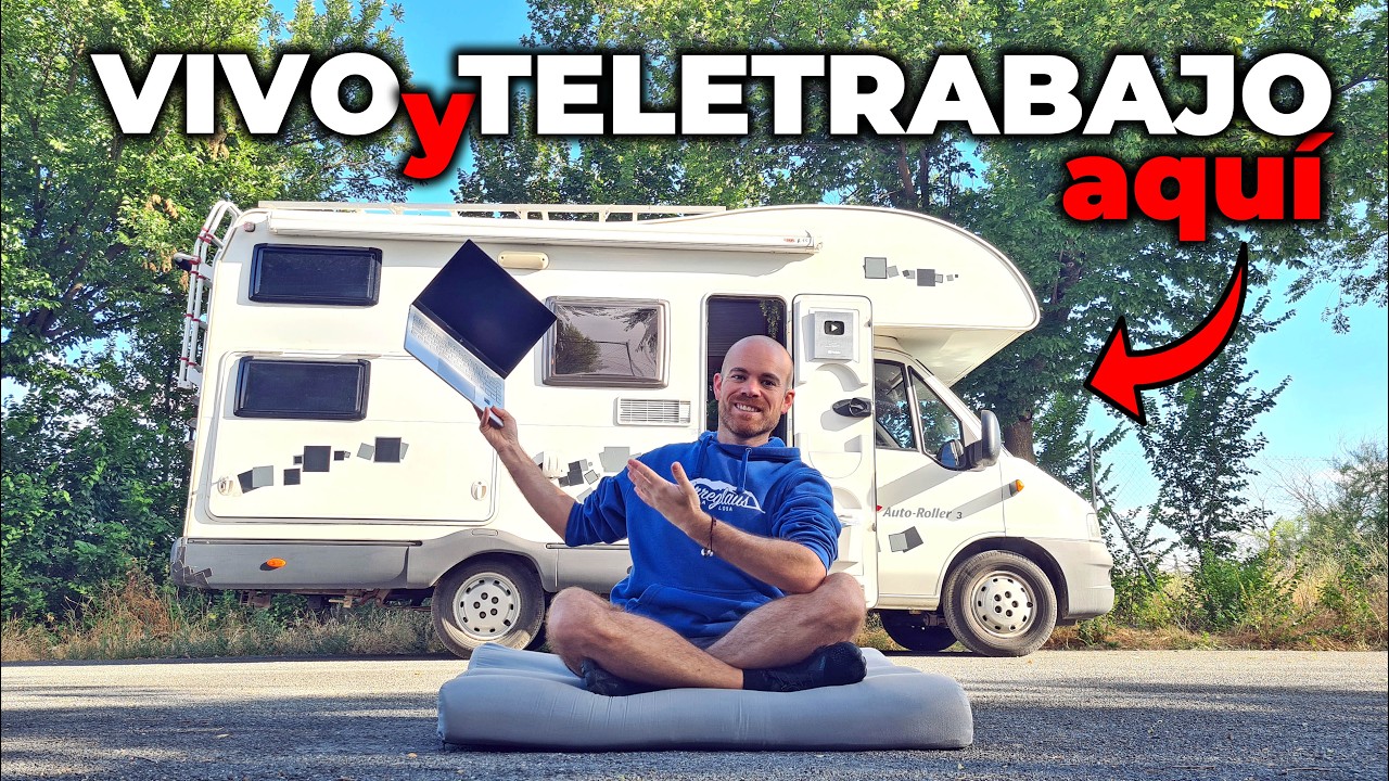 VIVIR y TELETRABAJAR en una autocaravana de 20 años ✅