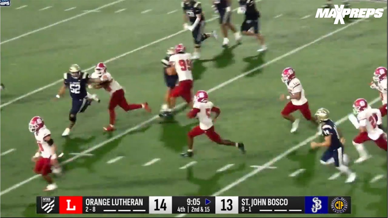 СМОТРЕТЬ: Orange Lutheran шокирует национальную команду St John Bosco в плей-офф 🏈🤯