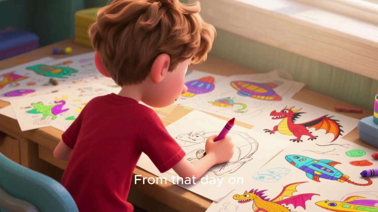 కాలాన్ని మార్చే మాయా క్రేయాన్!🖍️⏳He Drew a Dinosaur It Appeared #shorts #trending #viralvideo #viral