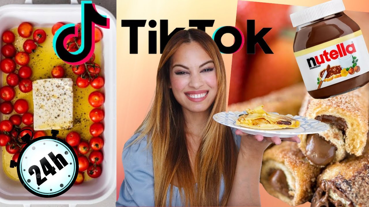 JE MANGE QUE DES RECETTES TIKTOK PENDANT 24H - 24H CHALLENGE