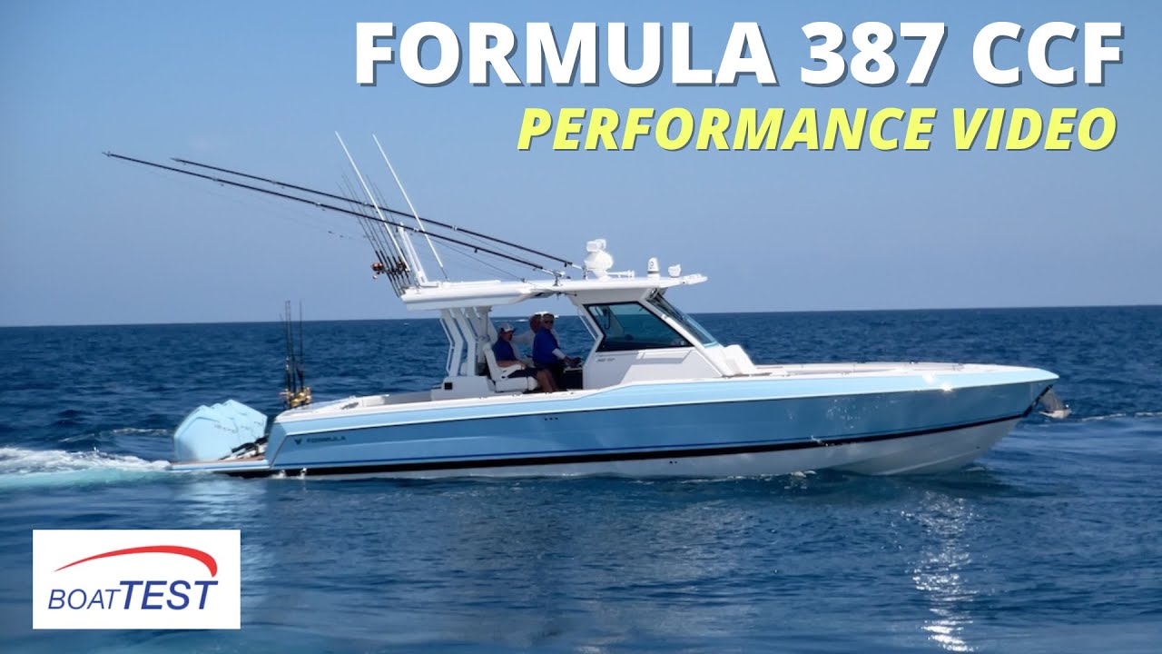Видео теста Formula 387 CCF 2023 от BoatTEST.com