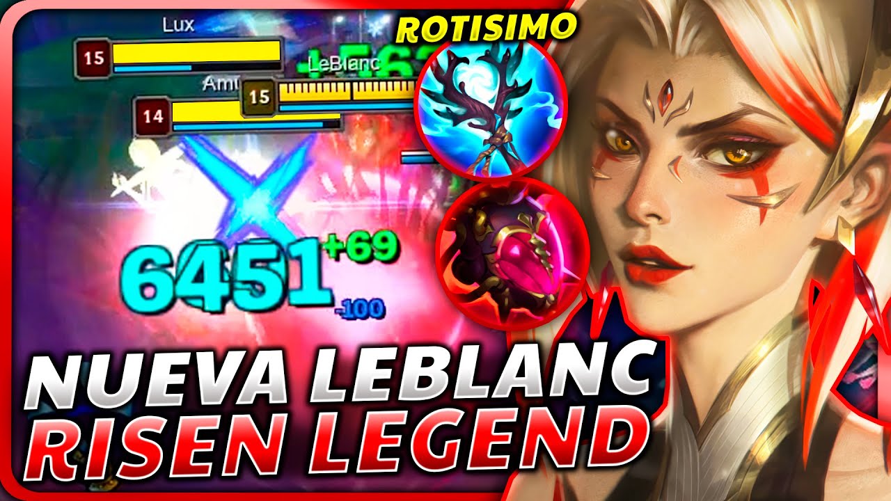 😨¡TE RETO a ver SI ENTIENDES de DONDE sale ESTE BRUTAL DAÑO INFINITO! *LEBLANC RISEN LEGEND*