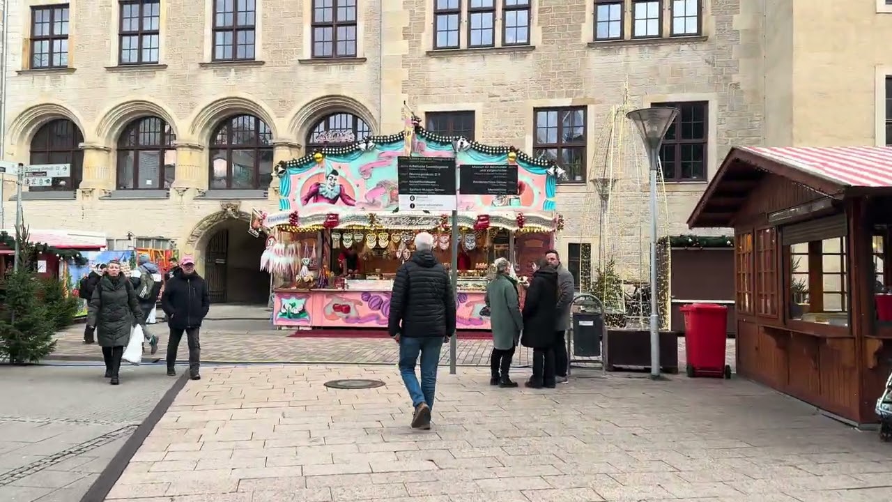 Dessau | Germany - City and Christmas Market - 4K