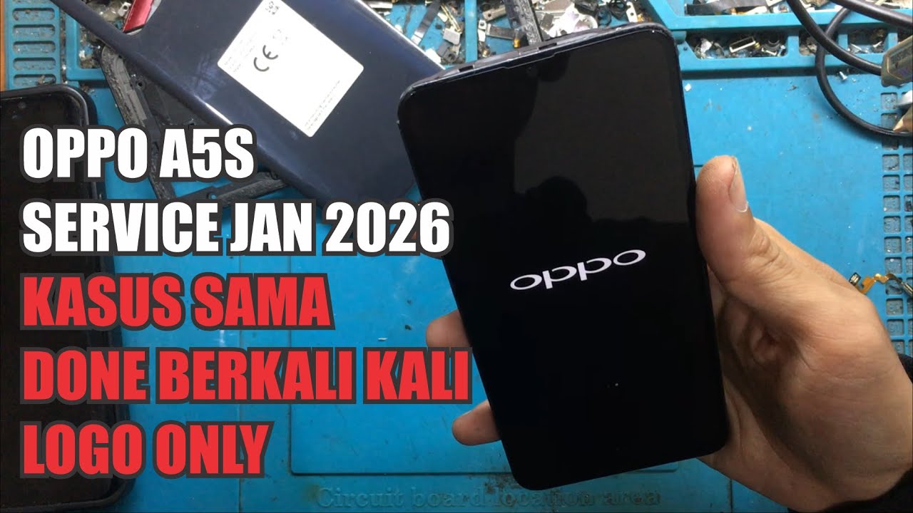 perbaikan oppo A5S mentok logo, januari 2026 DONE
