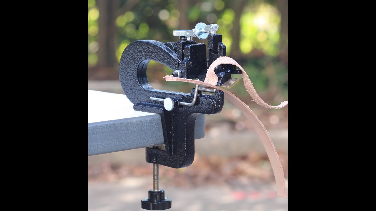 Leather paring machine