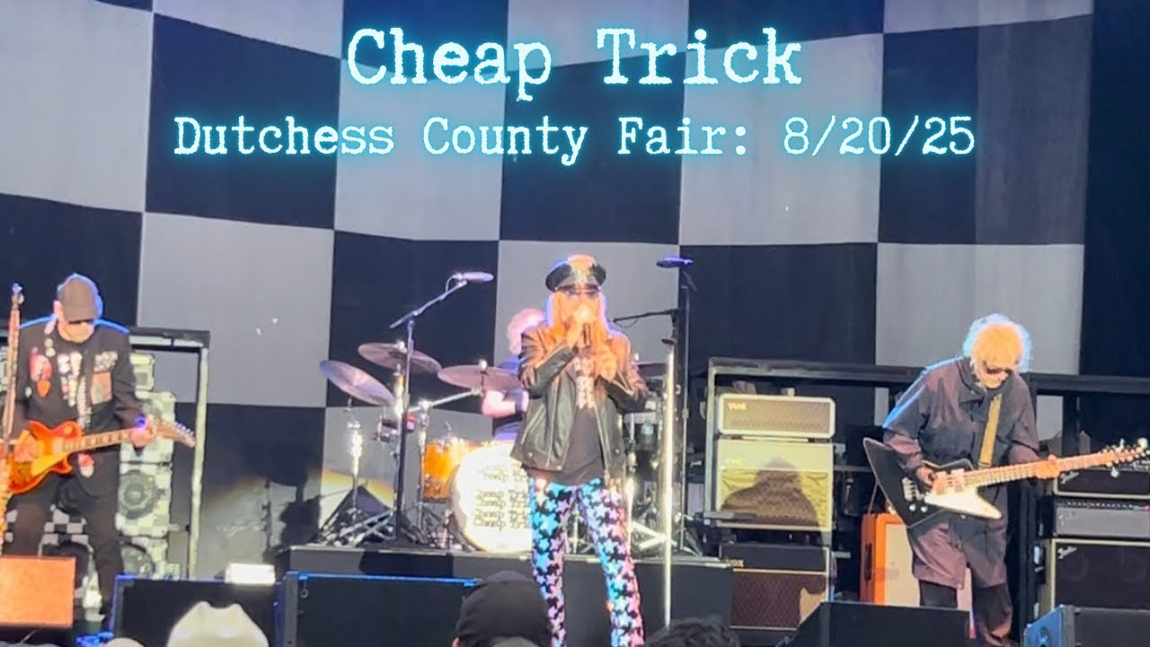 Cheap Trick 8/20/25 Dutchess County Fair, Rhinebeck, NY #hardrock #live #music #cheaptrick #rock 