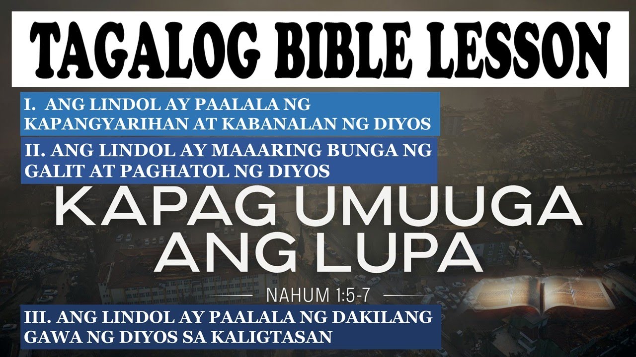 Kapag Umuuga ang Lupa — #tagalogbiblelesson
