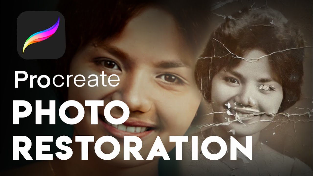 Photo Restoration Using IpadPro & Procreate I Must Watch!!!