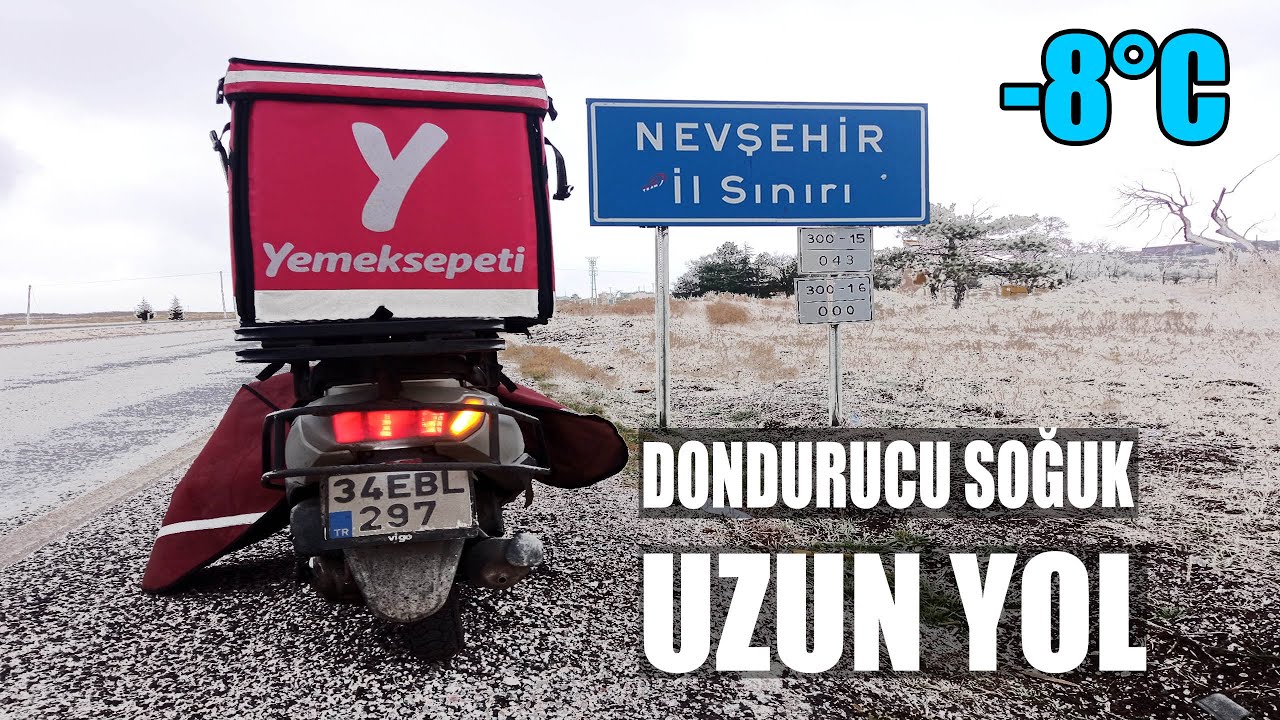 Kışın Kurye Motoruyla Türkiye Turu - 125 cc Scooter ile Kışın Uzun yol