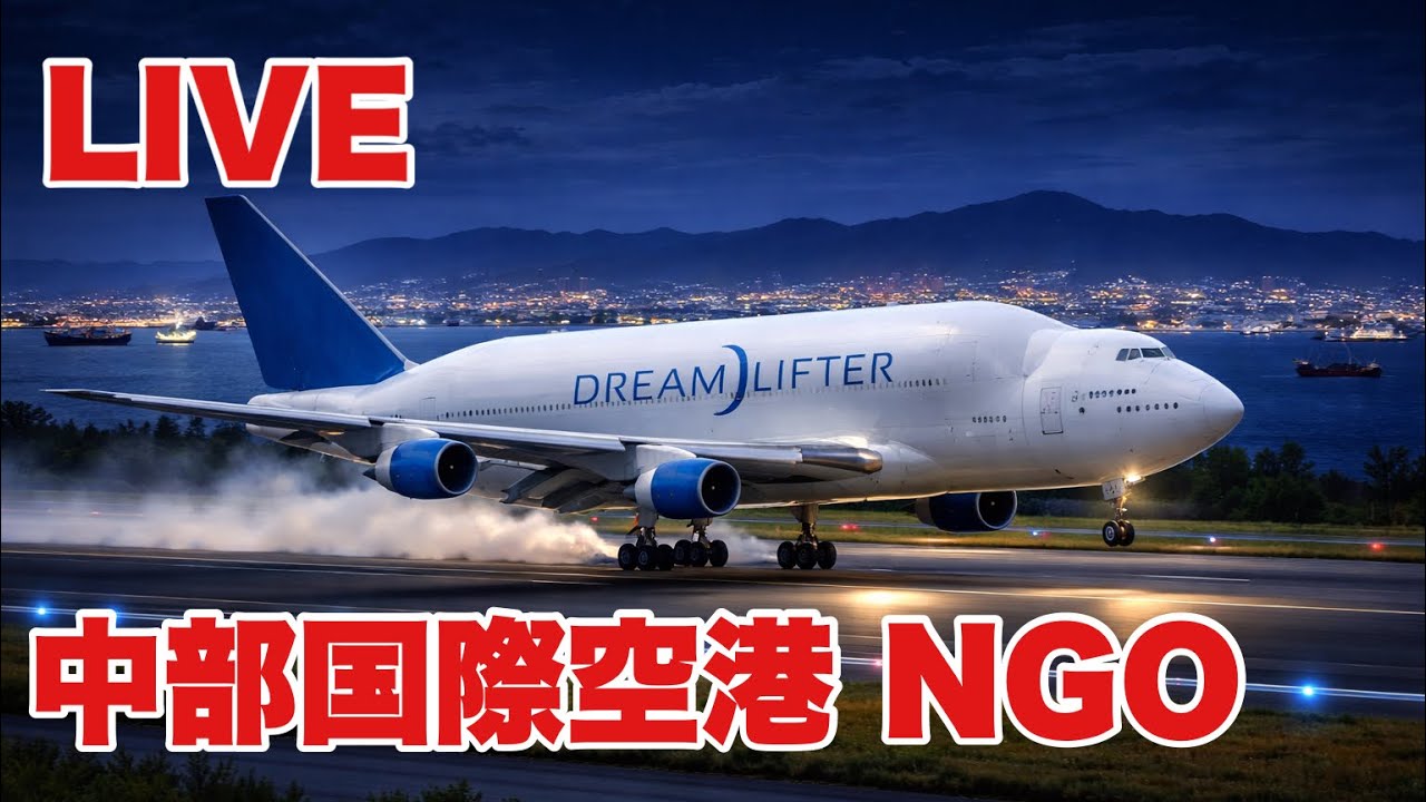 【中部国際空港 セントレア（NGO/RJGG）LIVE】来るぞ！大韓航空777