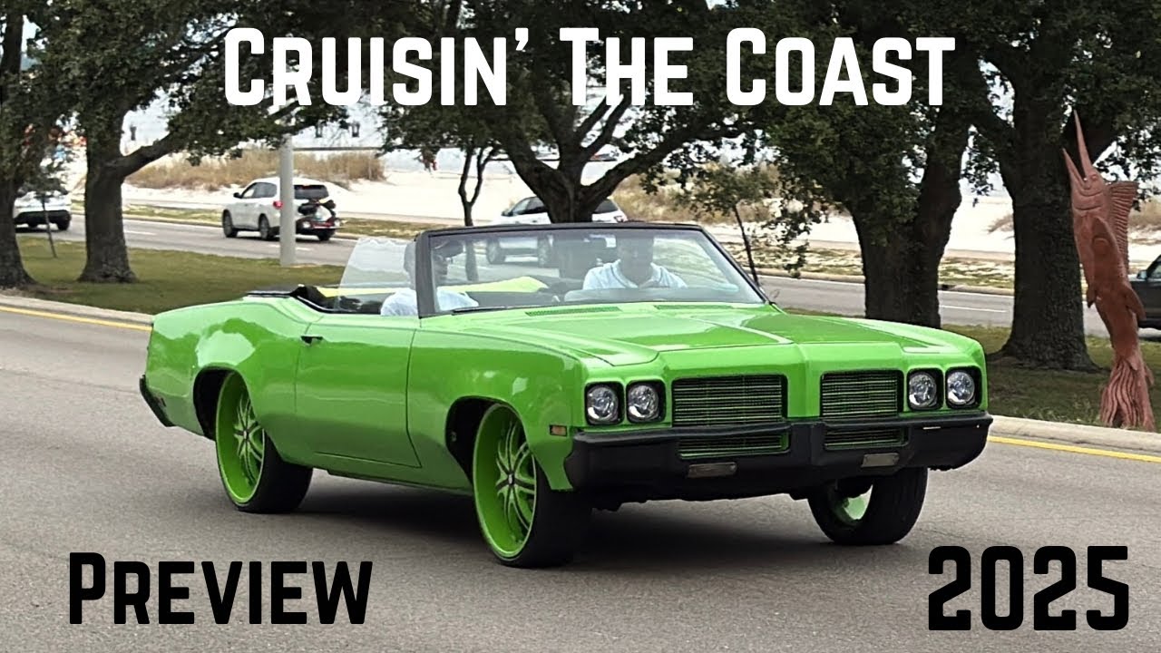 CRUISIN’ THE COAST 2025 - PREVIEW - Cars cruising  Beach Blvd in Biloxi, MS 