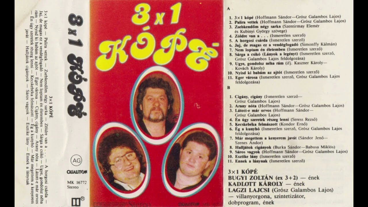 Kadlott K&aacute;roly, Bugyi Zolt&aacute;n &eacute;s Lagzi Lajcsi - 3x1 K&oacute;p&eacute; (1988)