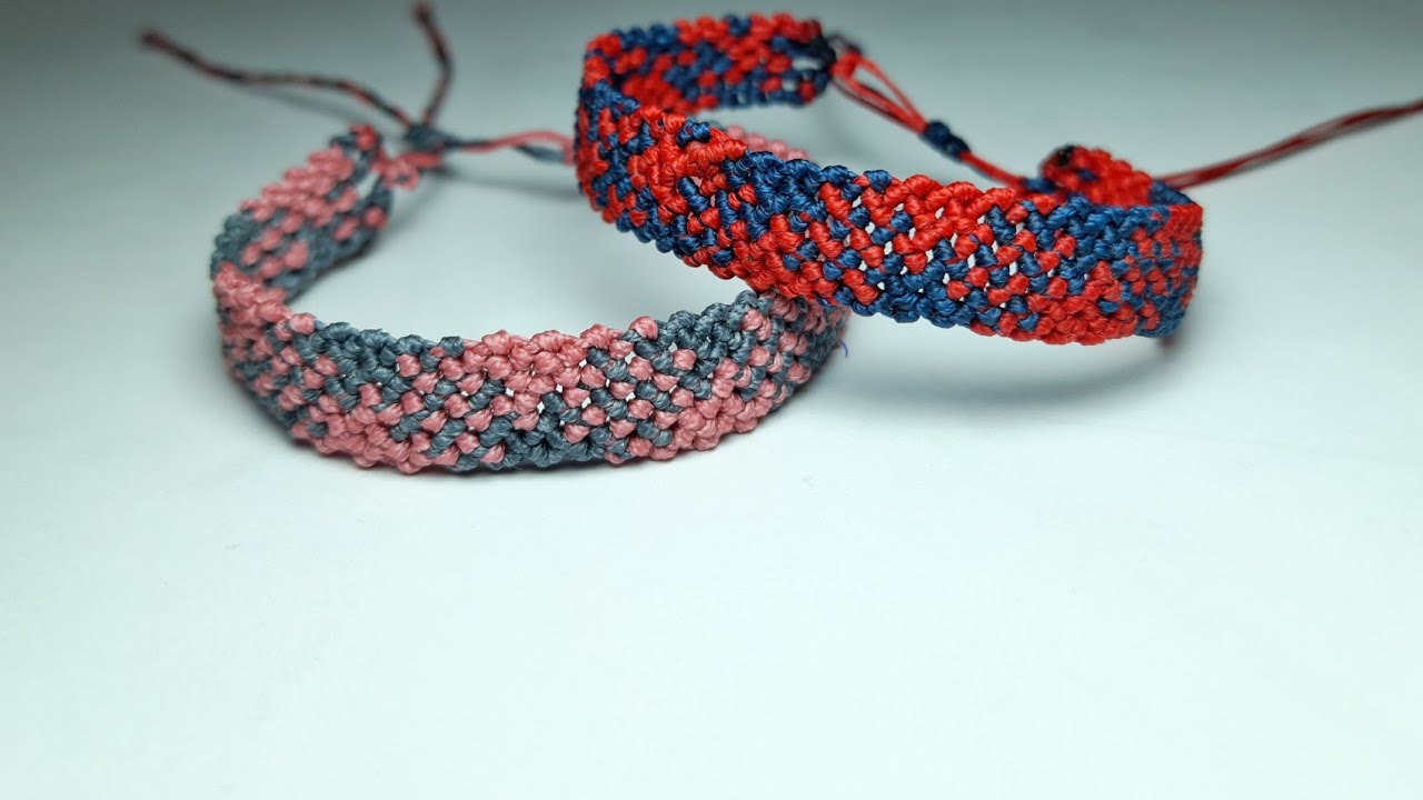 Diy| bracelet texture tutorial| macrame bracelet