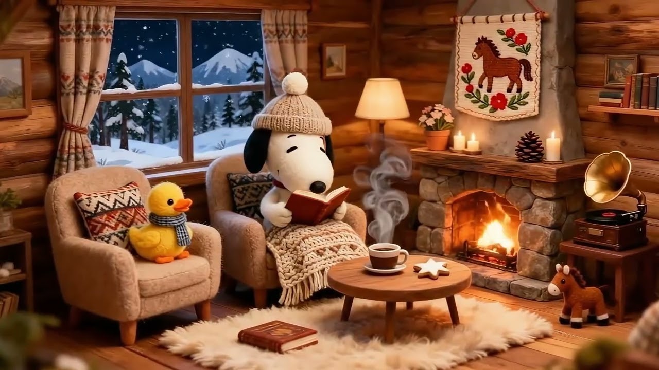 Snoopy Garden Jazz 🌿 Smooth Lofi for Reading