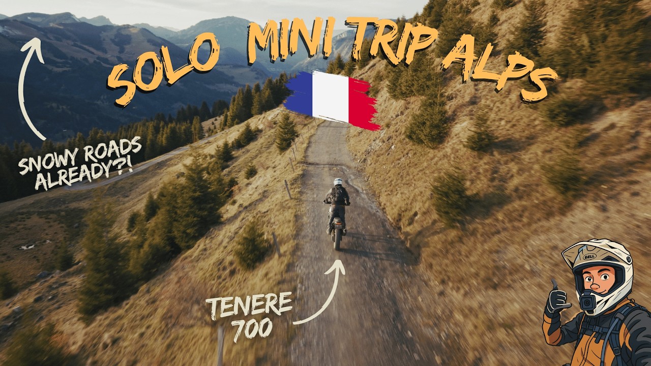 Riding Into Winter – A Solo Adventure on the Tenere through the french alps! 🏔️🏍️