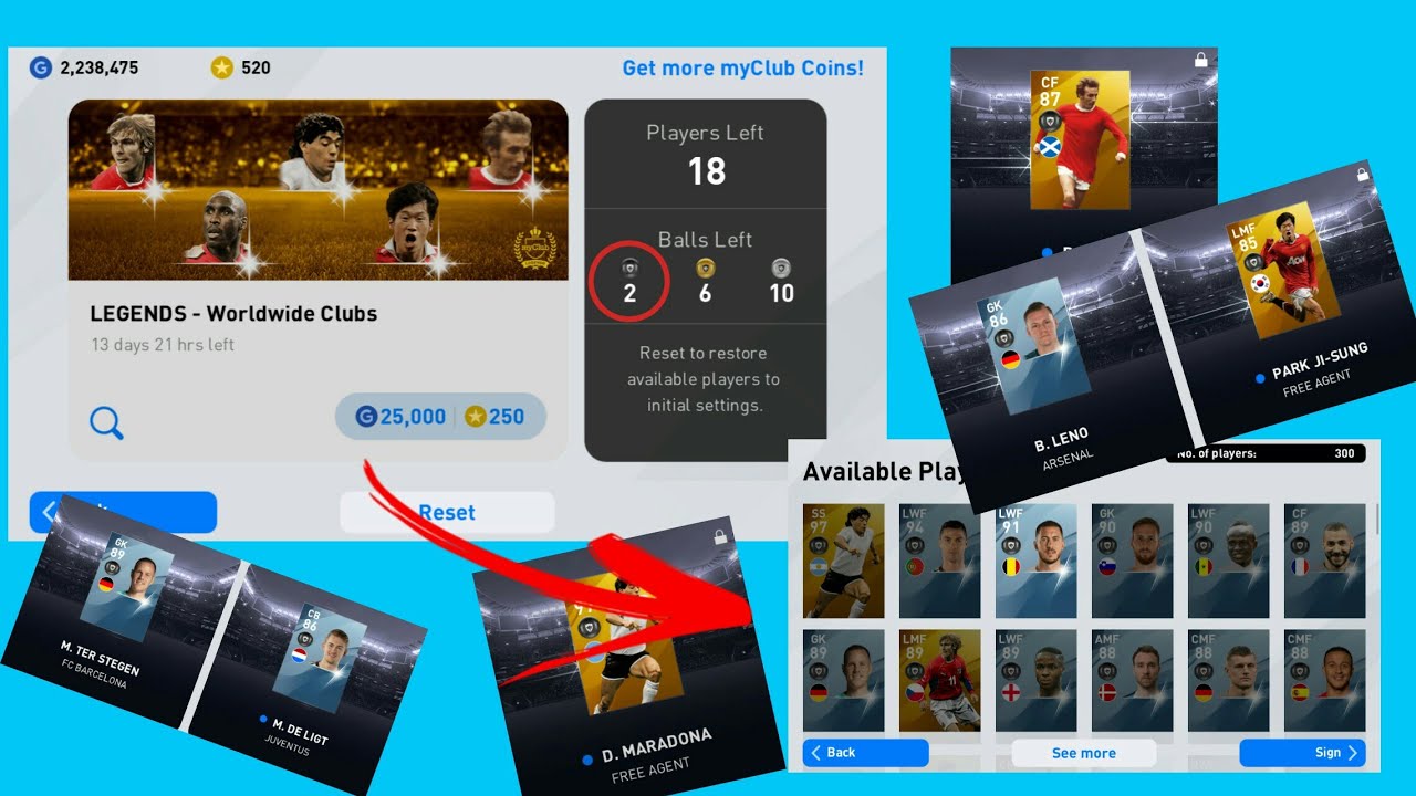 BUY Full Legends : European Clubs Box Draw....