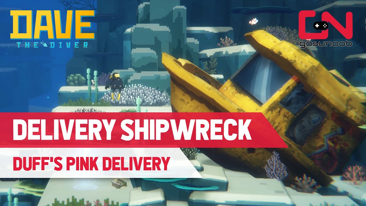 How to Investigate Delivery Shipwreck in Dave the Diver - Duff's Pink Delivery