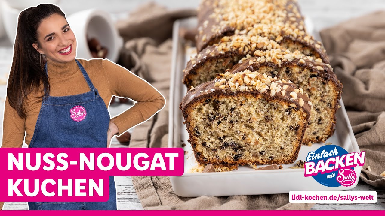 Leckerer Nuss-Nougat Kuchen | Kastenkuchen mit Haselnüssen