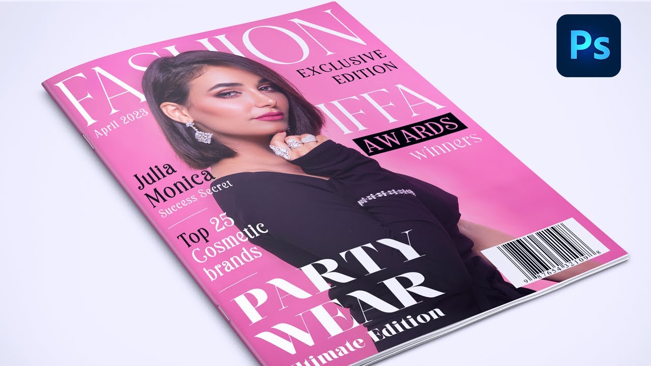 How To Create Professional Fashion Magazine Cover In Photoshop | In-Depth Tutorial | PTE157