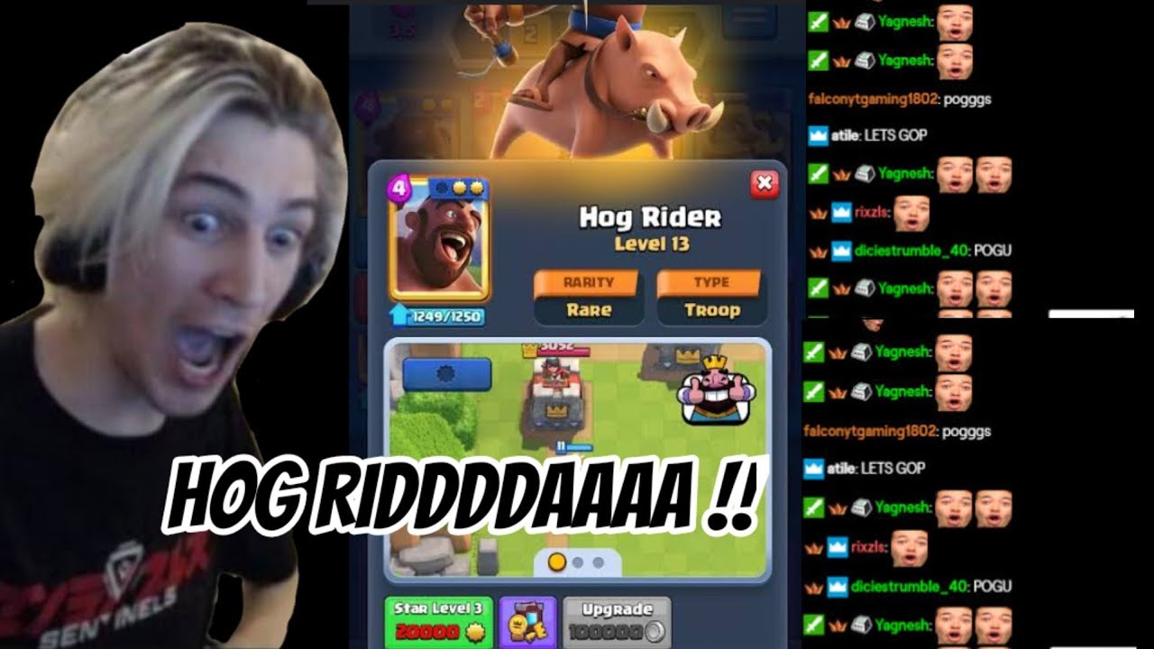 xQc cant stop playing Clash Royale *he wins all games Kappa* | Pt 1