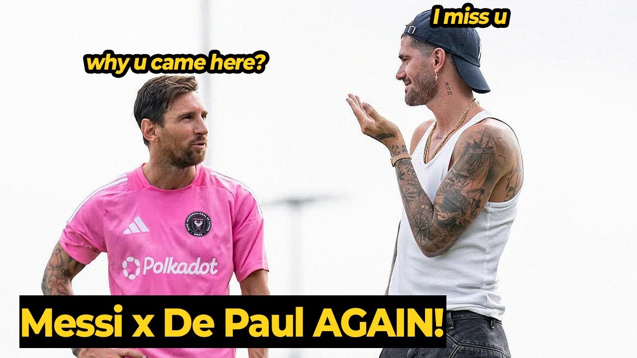 Messi z radością wita przybycie De Paula do Interu Miami &mdash; zobaczcie ich zabawną reakcję 😅