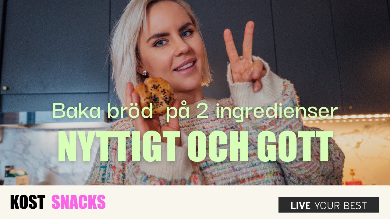Baka nyttigt bröd på två ingredienser