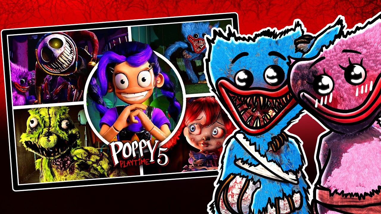 Huggy e Kissy REAGEM aos JUMPSCARES do Poppy Playtime 5!