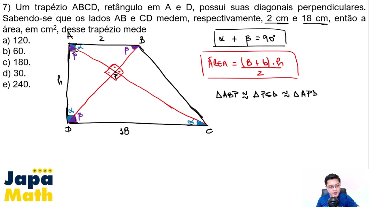 Prova Resolvida EsPCEx (2019 - 2020) - Geometria Plana