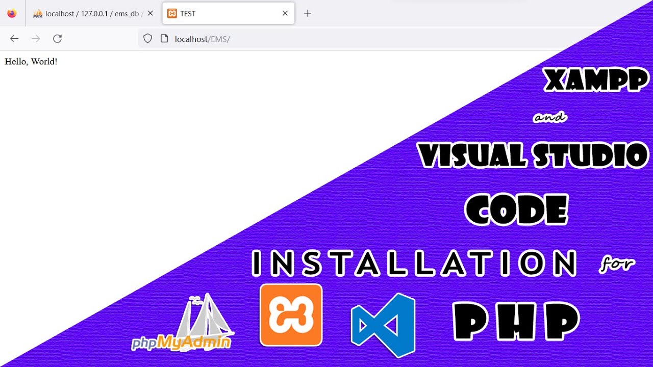 PHP - XAMPP and Visual Studio Code Installation